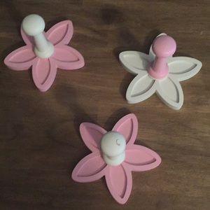 Pottery barn kids flower towel hooks